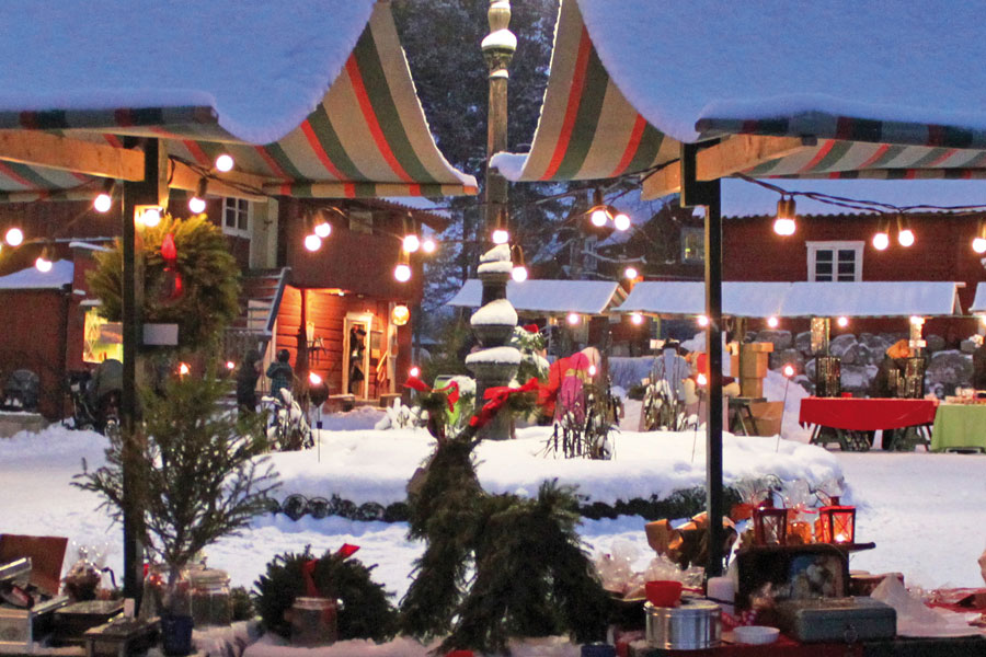 Jul på Vallby med gammaldags julmarknad