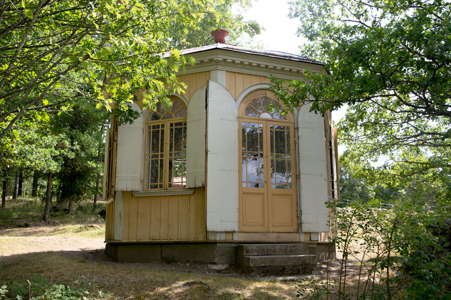Lusthuset från Gideonsbergs herrgård. Foto Bodil Wike.