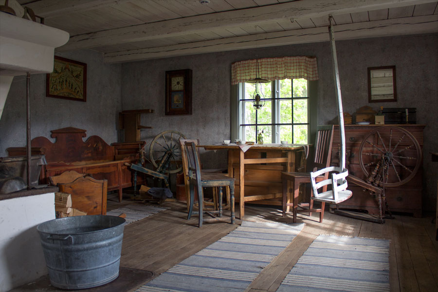 Interior at the soldier's homestead